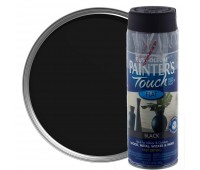 Краска аэрозольная Paint Touch матовая цвет чёрный 340 г