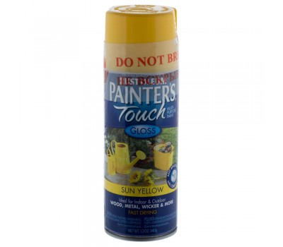 Краска аэрозольная Paint Touch глянцевая цвет жёлтый 340 г