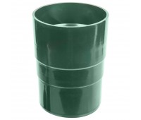 Муфта для водосточной трубы 82 мм цвет зелёный