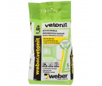 Шпаклёвка финишная Weber Vetonit LR Plus, 5 кг